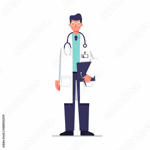 Vector illustration of a friendly female nurse in uniform holding a medical tray with medicine, symbolizing healthcare and patient care