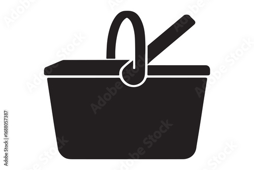 shopping basket full icon vector illustration on white background    