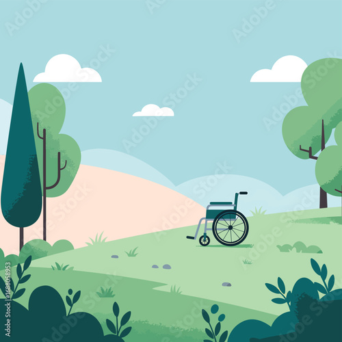 landscape with car