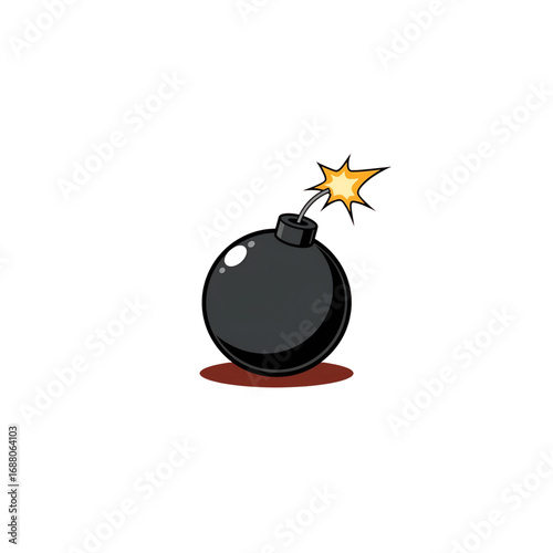 fuse explosion white background