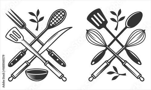 set of kitchen utensils
