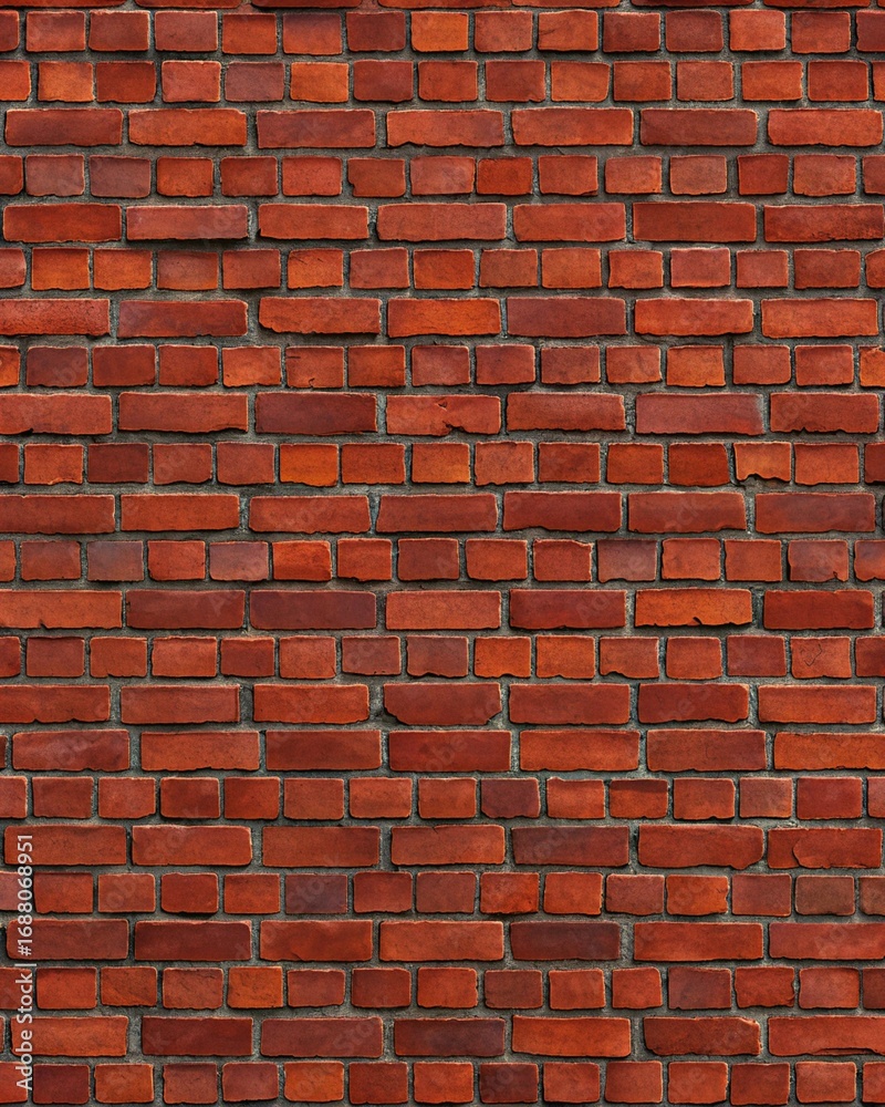 Obraz premium Wall Texture with Exposed Red Bricks for Rustic Branding