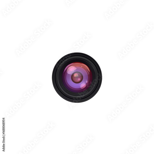 camera lens isolated on white