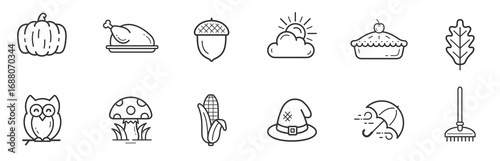 Leaves and Autumn Icons. png