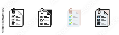 Assignment Icon Pack In Multiple Styles