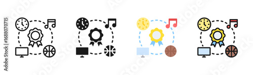 Extracurricular Icon Pack In Multiple Styles