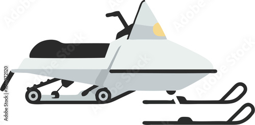 Offroad vehicle traverses snowy terrain