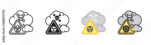 Poison Gas Cloud Icon Pack In Multiple Styles