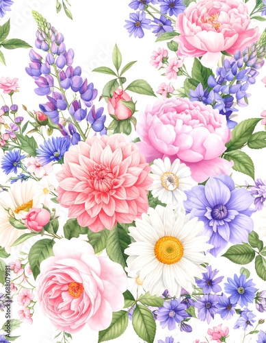 Floral bouquet pattern