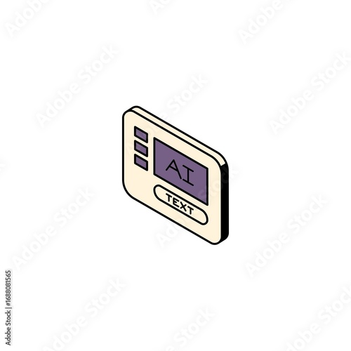 digital thermometer on white background