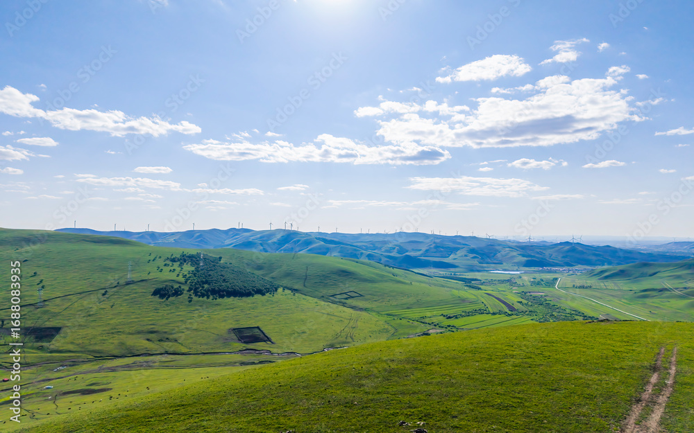 Fototapeta premium The landscape of the 100-mile road in Hebei Province