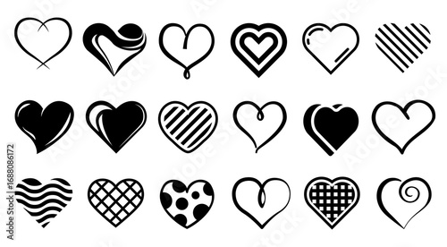 Heart vector icon isolated on white background. png