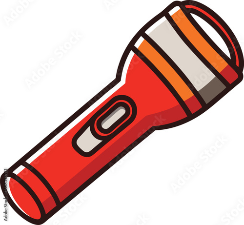 Flashlight Bold Outline Icon