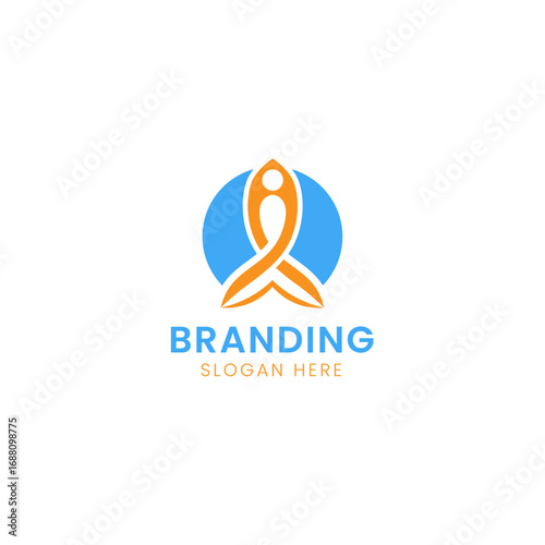 Modern and minimalist memorable Human logo template.