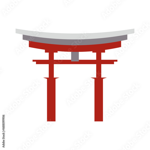 Iconic Torii Gate Symbol of Japan's Sacred Shinto Shrines
