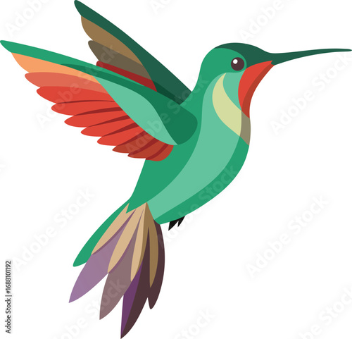 Hummingbird Hovering Sideways Icon