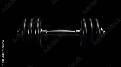 Wallpaper Mural Black Dumbbell with Fitness, Gym, and Dark. Torontodigital.ca