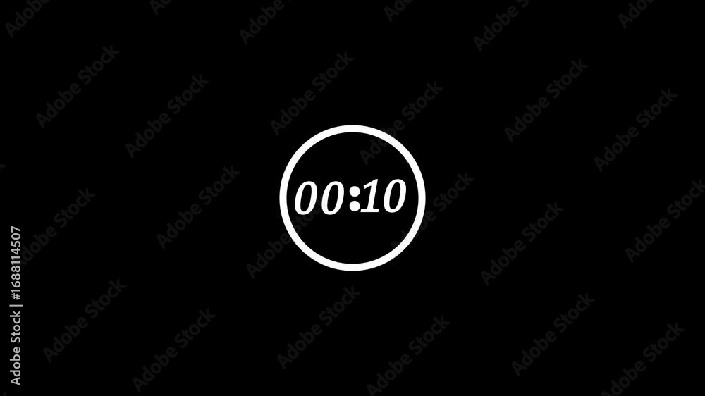 10 seconds simple countdown timer