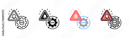 Failure Notification Icon Pack In Multiple Styles