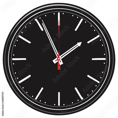 Clock illustration with hands indicating 9:10, time management, deadlines, or countdown visuals.