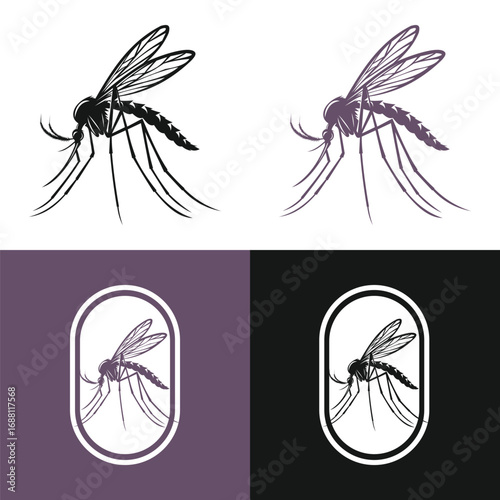 Mosquito Silhouette Vector