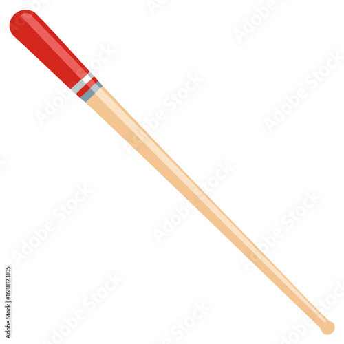 Red Tipped Drumstick Musical Instrument Illustration