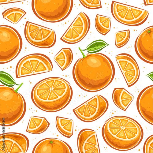 Vector Orange Seamless Pattern