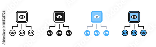 Version Control Icon Pack In Multiple Styles