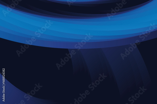 abstract blue modern vector black background for design brochure, website, flyer; geometric blue wallpaper with soft wave patterns, ideal for certificate, presentation, landing page. EPS 10