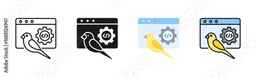 Blue-Green Deployment Icon Pack In Multiple Styles