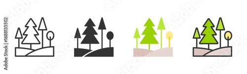 Forest Icon Pack In Multiple Styles