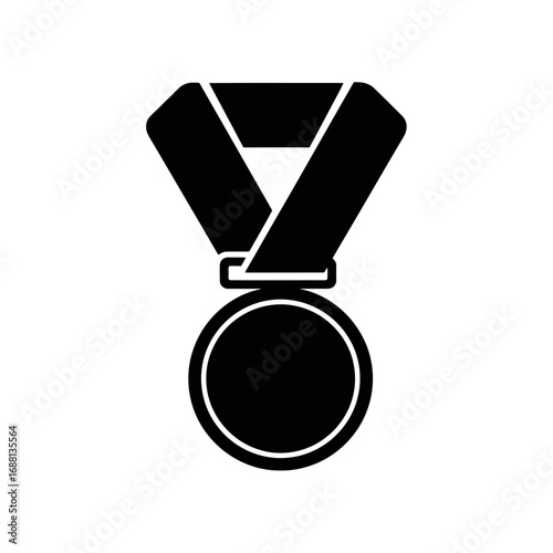 gold medal isolated on black