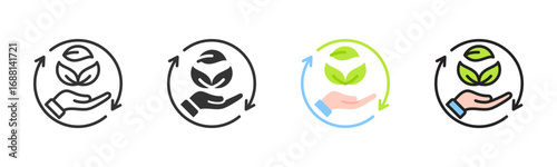 Sustainable Icon Pack In Multiple Styles