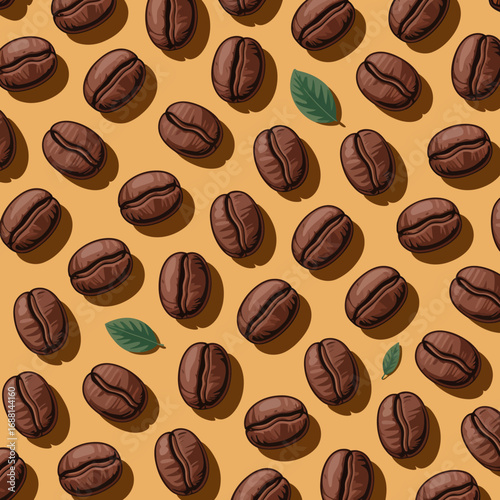 A stunning array of coffee beans set against a bright backdrop, showcasing their rich texture and inviting aroma, perfect for coffee lovers and enthusiasts alike in a modern context.