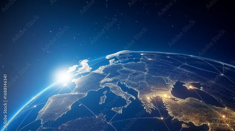 Obraz premium Business background of Internet technology concept