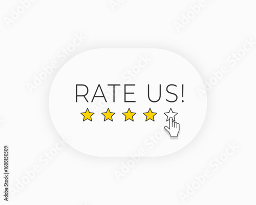 5 star rating and review background score us high