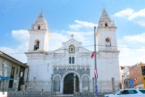 Santa Fe Mother Church in Jauja, Junín — Architectural heritage of Peru.