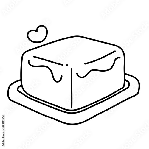 Butter Doodle Illustration
