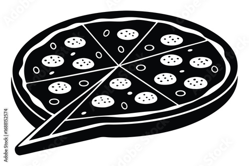 whole pizza vector art