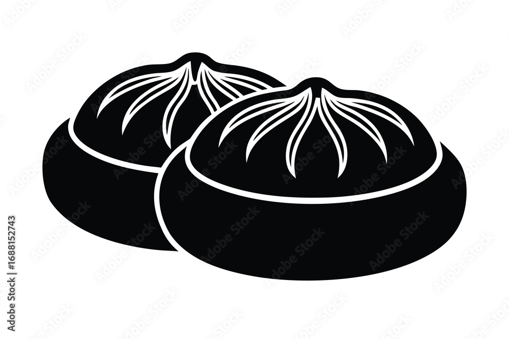 Obraz premium bao bun vector art