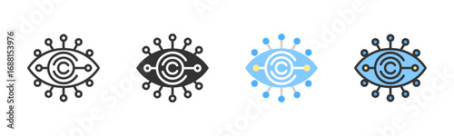 Computer Vision Icon Pack In Multiple Styles