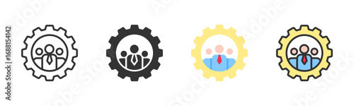 Resources Management Icon Pack In Multiple Styles