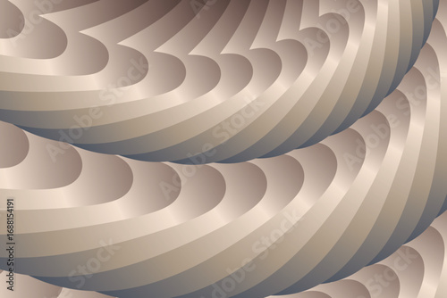 Abstract spiral background with smooth, flowing beige and brown waves, creating a mesmerizing vortex effect. Perfect for modern design projects, wallpapers, posters, or website backgrounds. High-resol