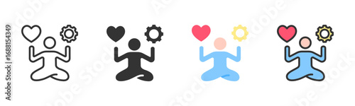 Stress Management Icon Pack In Multiple Styles