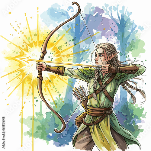 Warriors and Legends in Ink and Watercolor