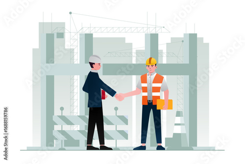 Construction Engineer Concept Illustration 