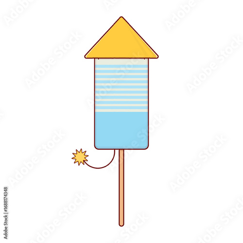 firework cartoon cute design