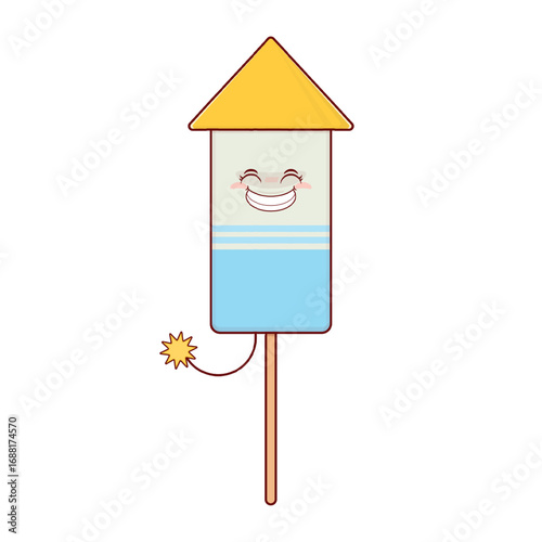 firework smile face cartoon cute