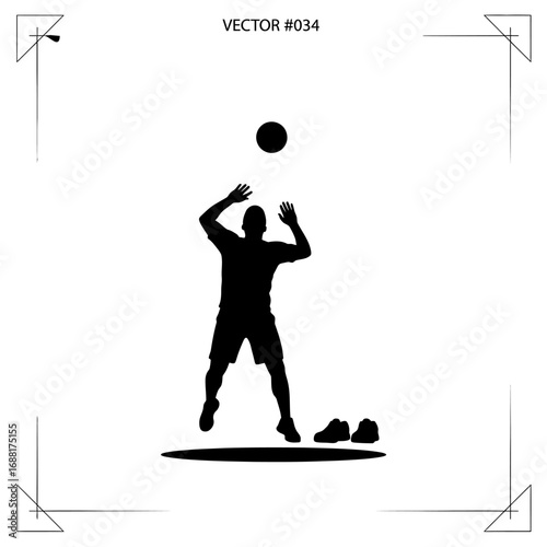 Dynamic athlete leaping to spike volleyball in intense game action showcasing athletic prowess and competitive spirit