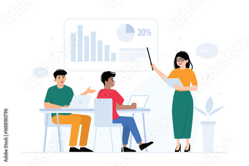 Learning and Education Flat Illustration 